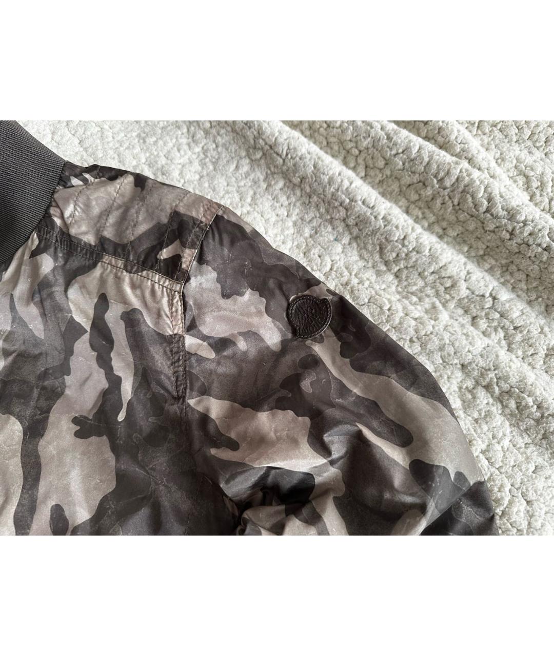 MONCLER Хаки полиэстеровая куртка, фото 7