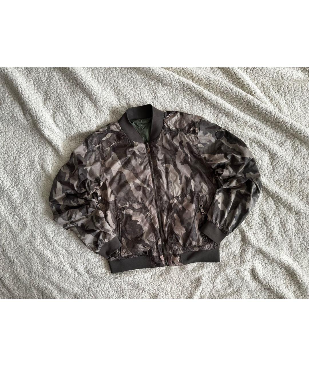 MONCLER Хаки полиэстеровая куртка, фото 2