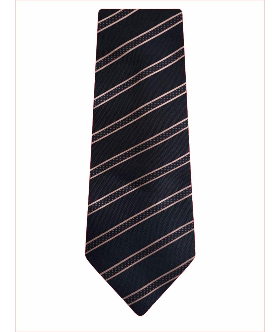 ERMENEGILDO ZEGNA Темно-синий шелковый галстук, фото 1