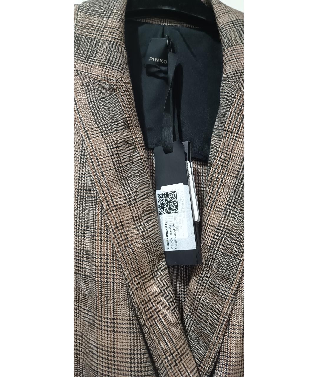 PINKO Коричневое вискозное боди, фото 3