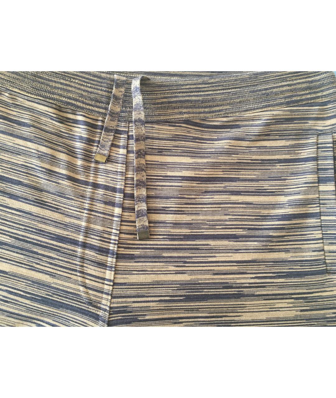 MISSONI Бежевые хлопковые спортивные брюки и шорты, фото 8