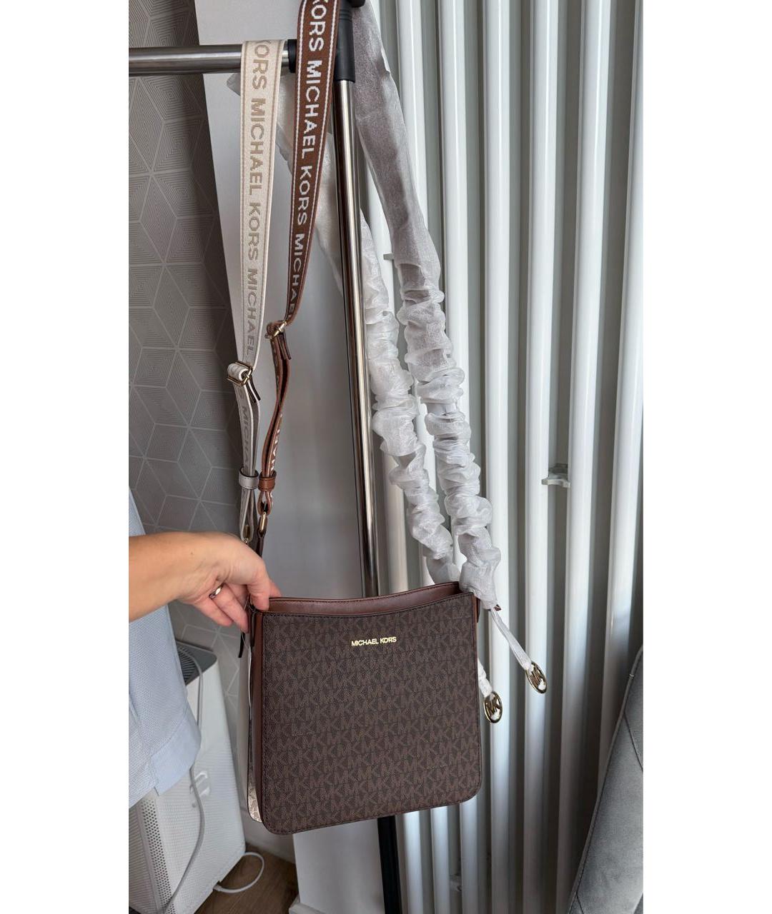 MICHAEL KORS Коричневая сумка через плечо, фото 4