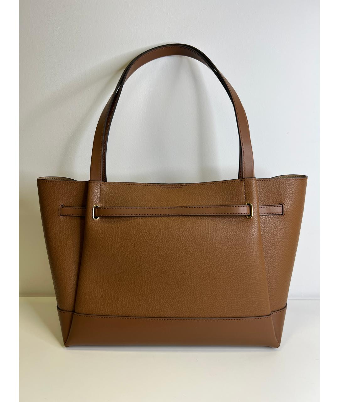 MICHAEL KORS Коричневая кожаная сумка тоут, фото 3