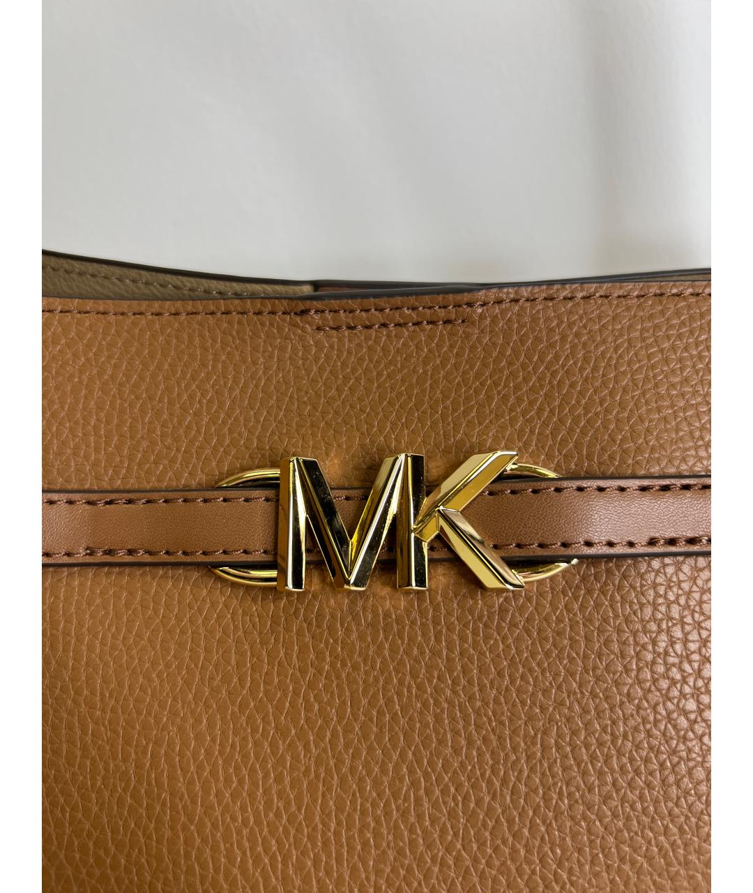 MICHAEL KORS Коричневая кожаная сумка тоут, фото 5