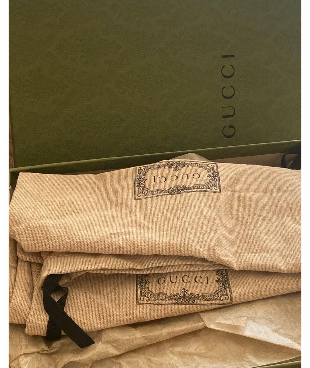 GUCCI Черные текстильные босоножки, фото 8