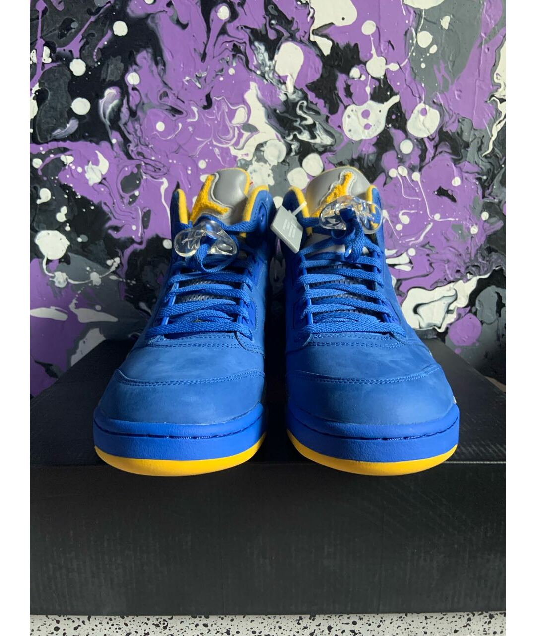 JORDAN Синие высокие кроссовки / кеды, фото 3