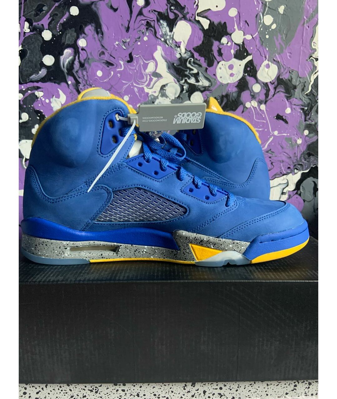 JORDAN Синие высокие кроссовки / кеды, фото 6