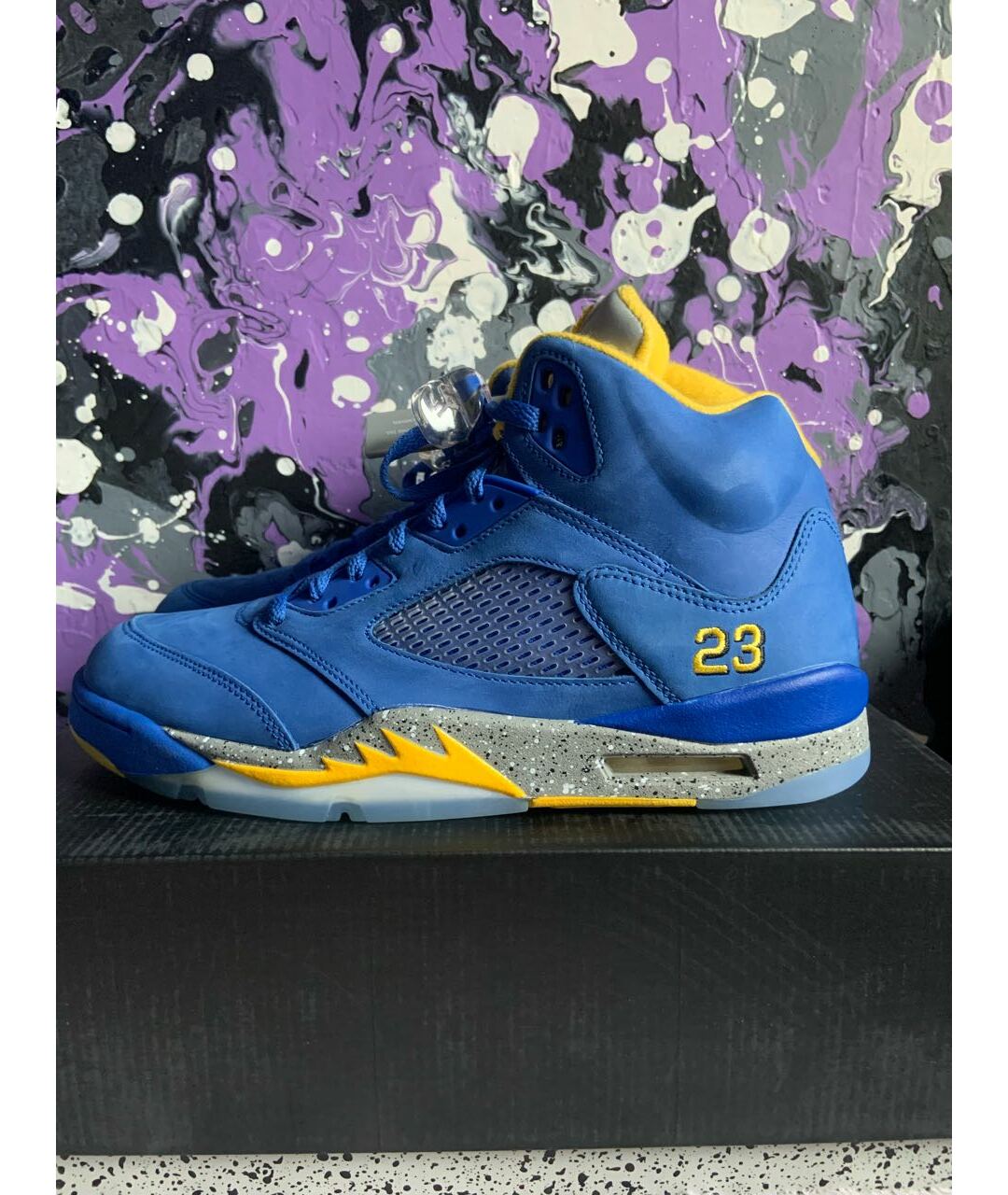 JORDAN Синие высокие кроссовки / кеды, фото 2