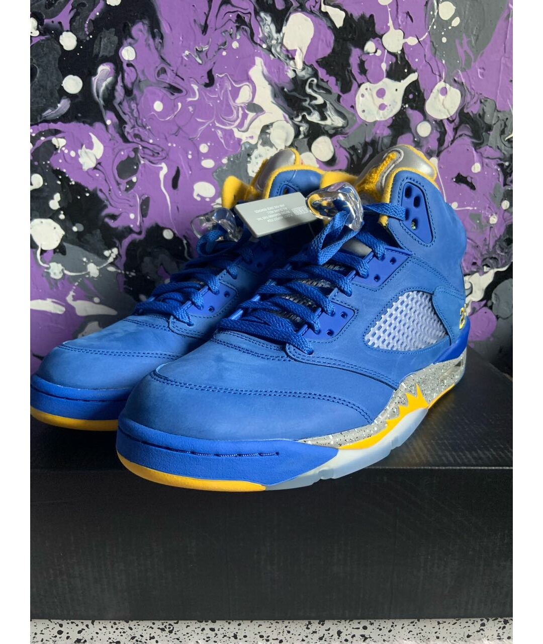 JORDAN Синие высокие кроссовки / кеды, фото 4