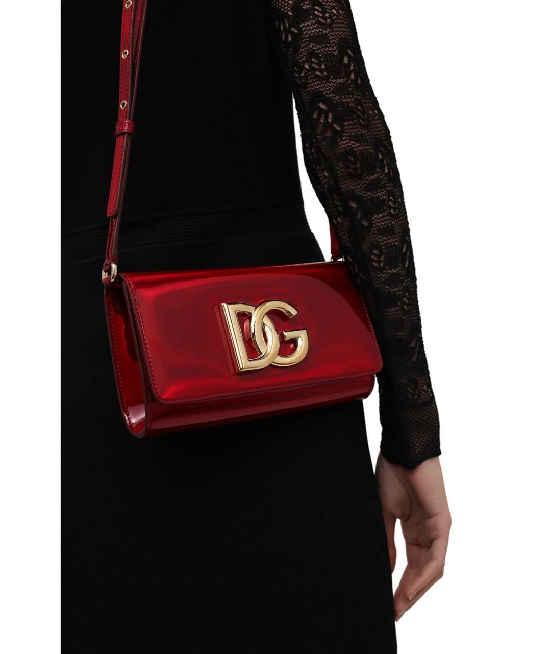 DOLCE&GABBANA Красная сумка через плечо, фото 4