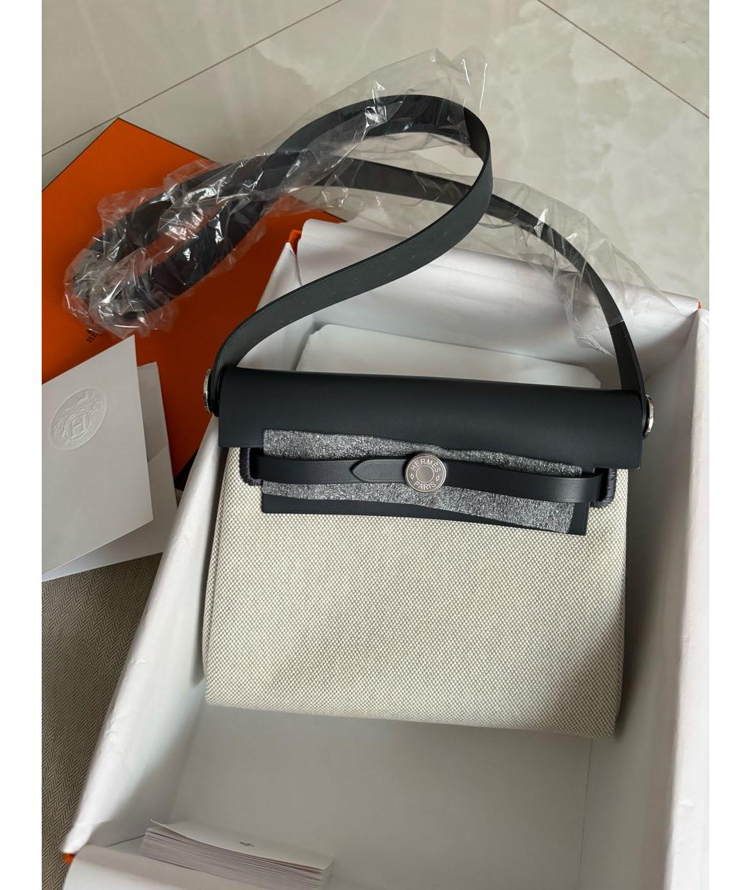 HERMES Серая сумка через плечо, фото 9