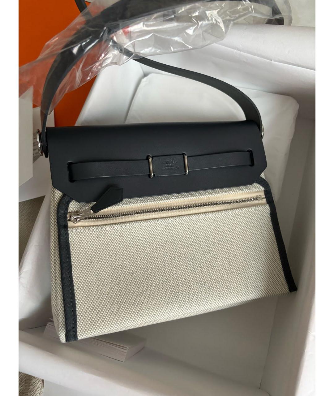 HERMES Серая сумка через плечо, фото 3