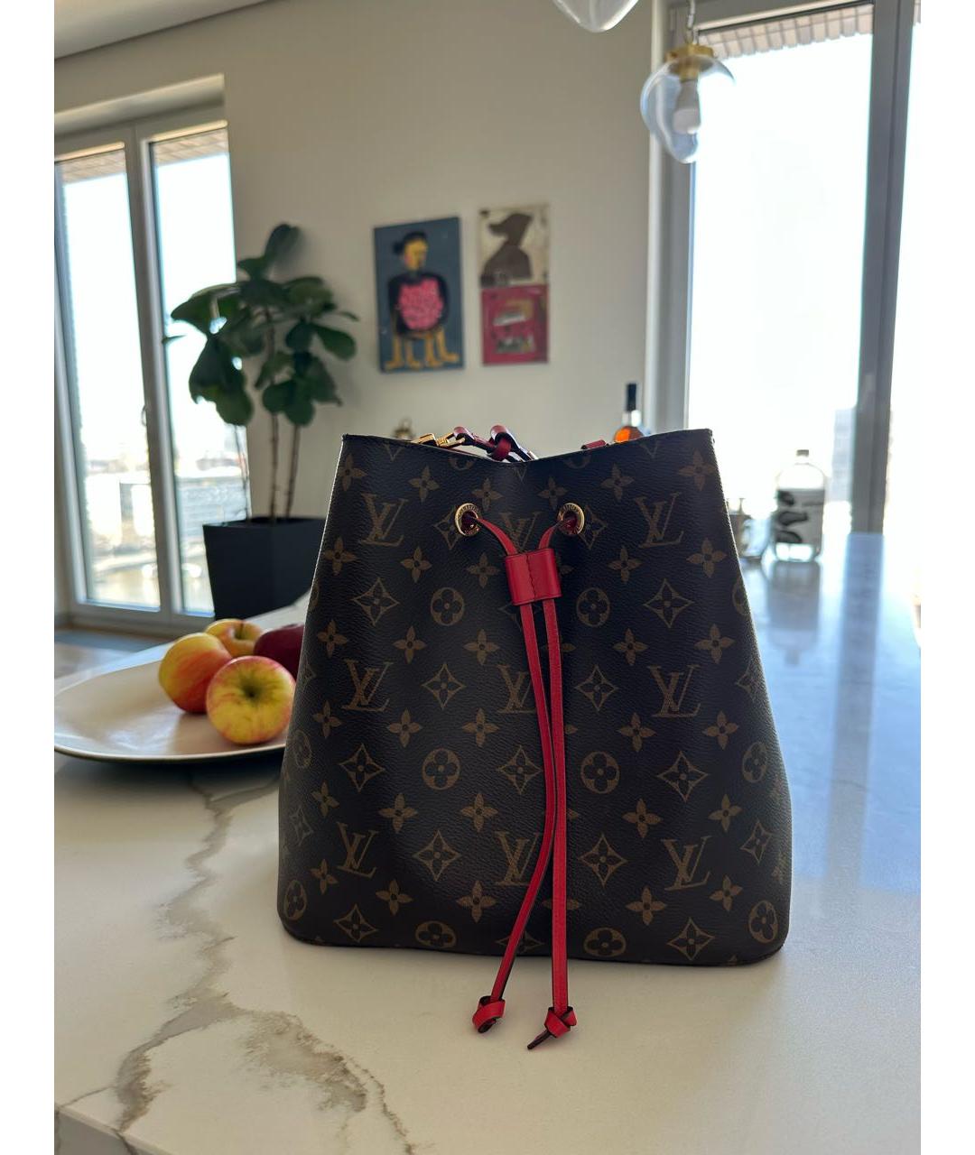 LOUIS VUITTON Коричневая сумка через плечо, фото 8