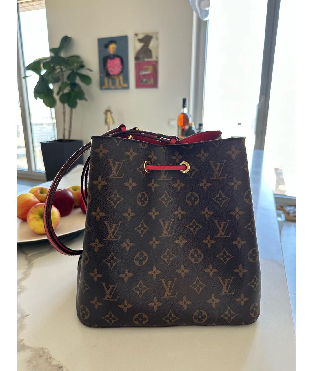 LOUIS VUITTON Коричневая сумка через плечо, фото 3