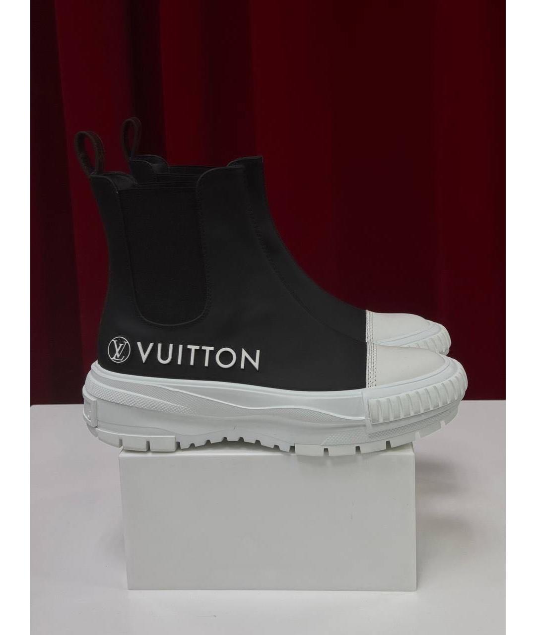 LOUIS VUITTON Черные кеды, фото 4