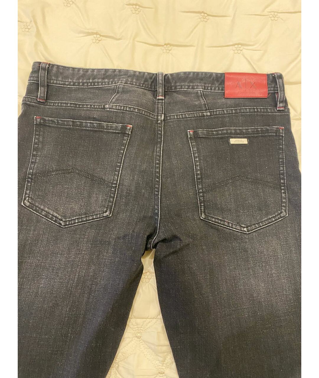 ARMANI EXCHANGE Черные хлопковые джинсы, фото 4