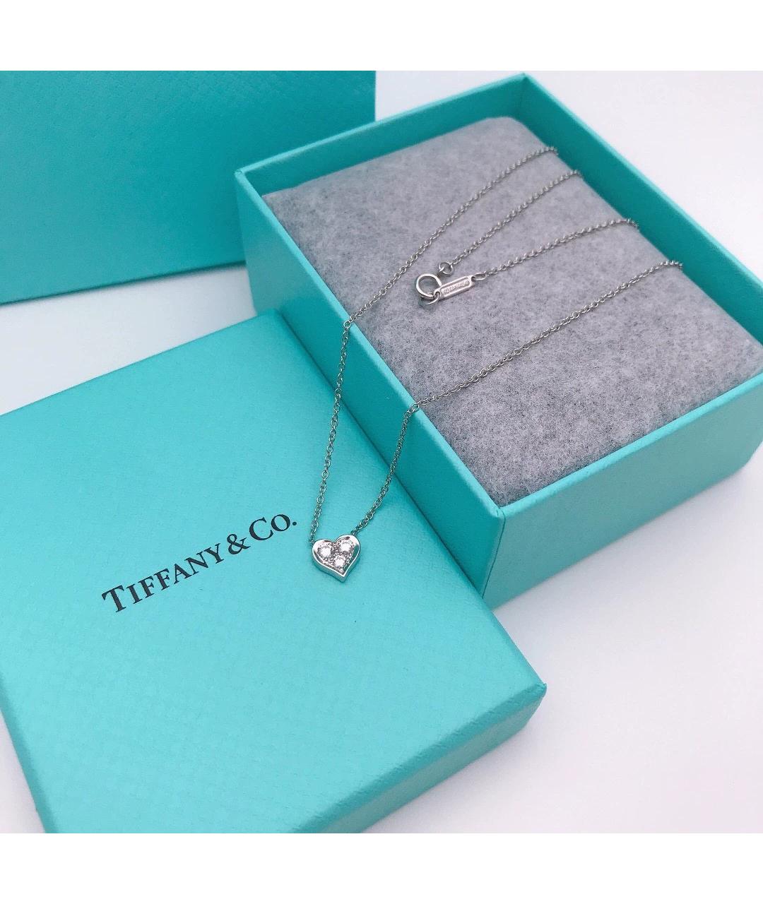 TIFFANY&CO Серебряное платиновое колье, фото 4