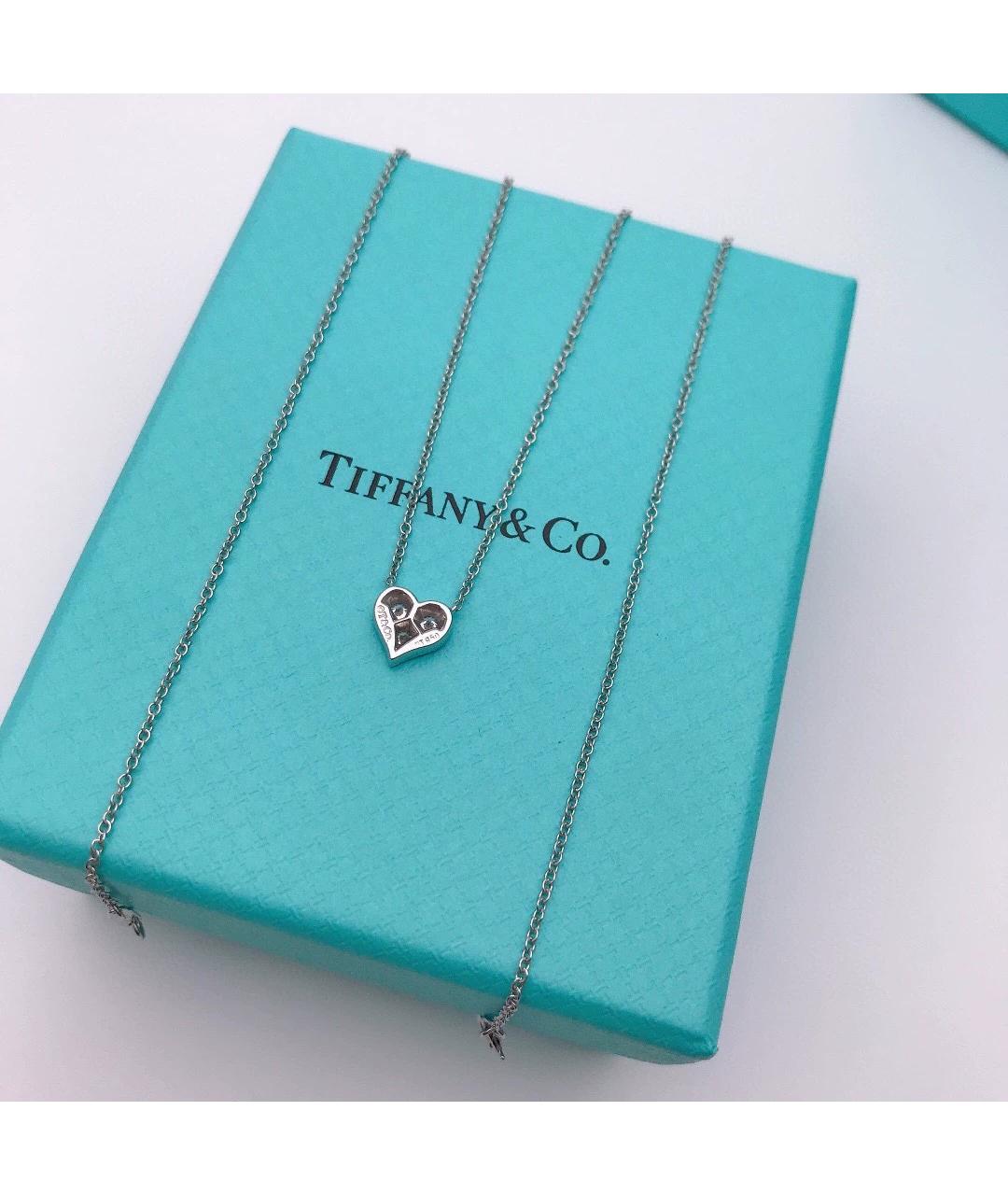 TIFFANY&CO Серебряное платиновое колье, фото 3