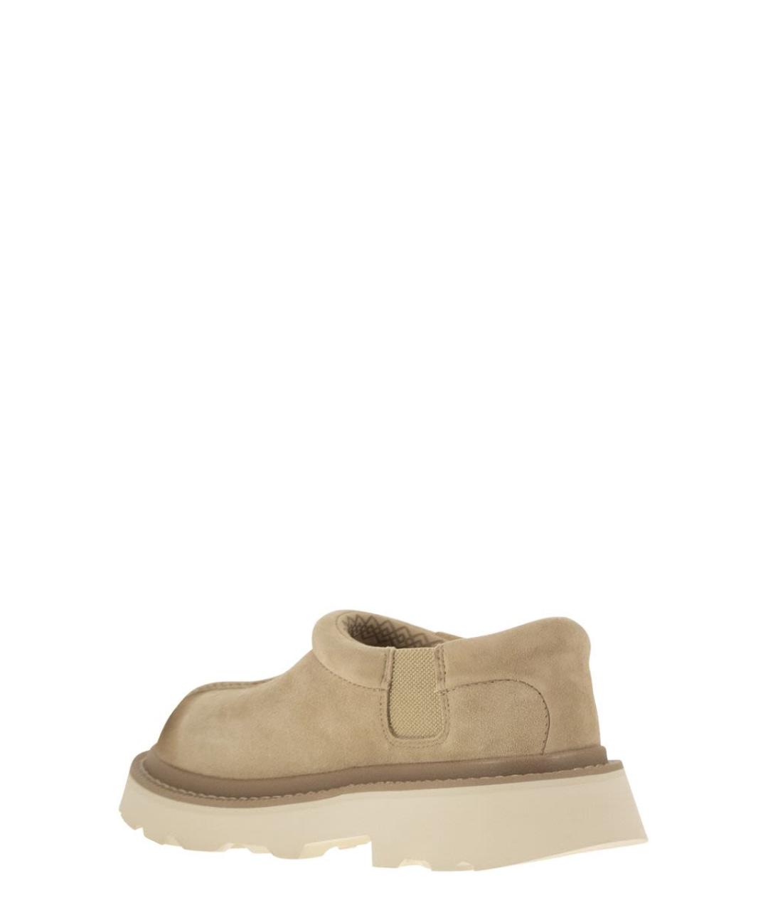 UGG AUSTRALIA Бежевые нубуковые низкие ботинки, фото 3