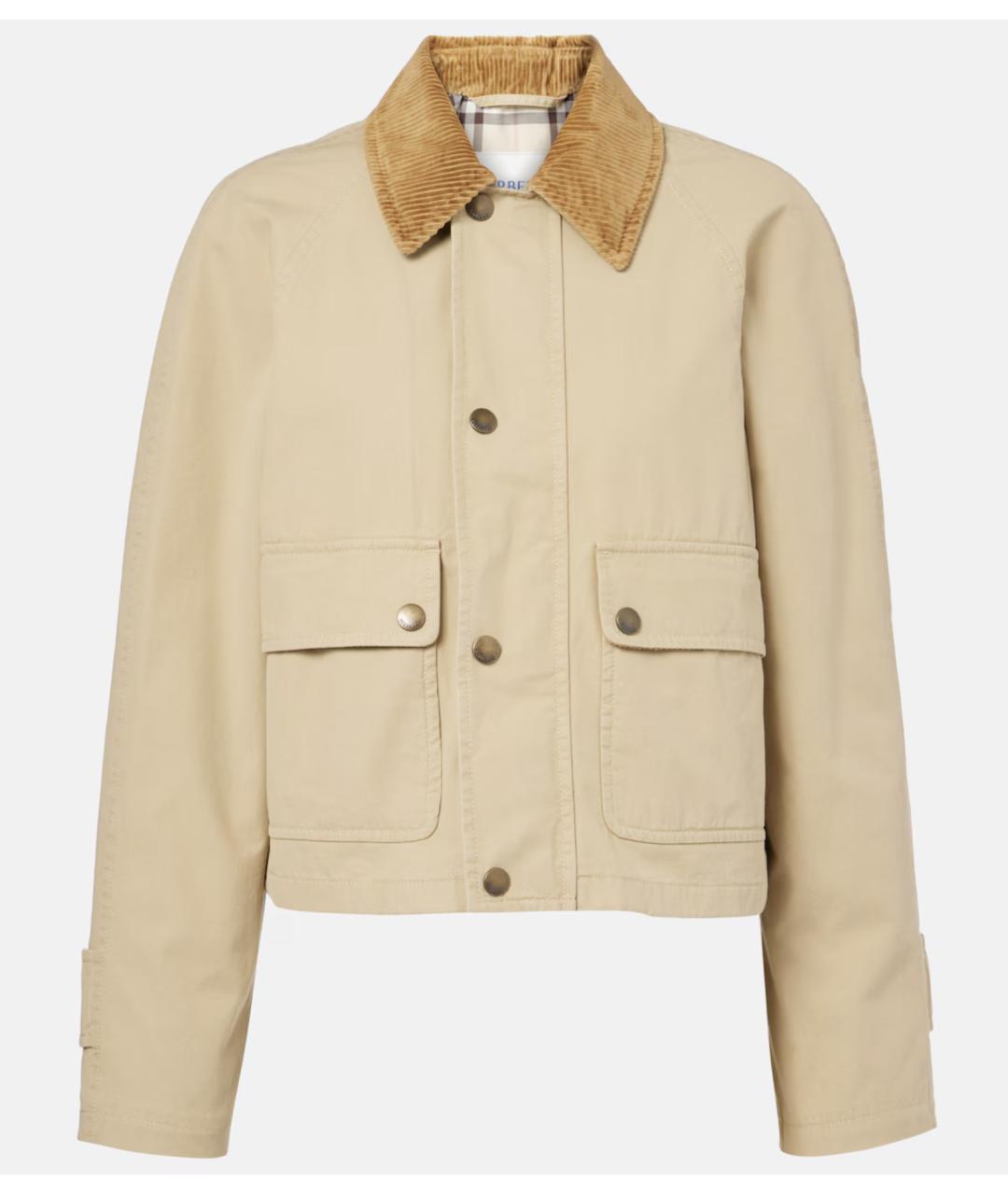 BURBERRY Бежевая хлопковая куртка, фото 4