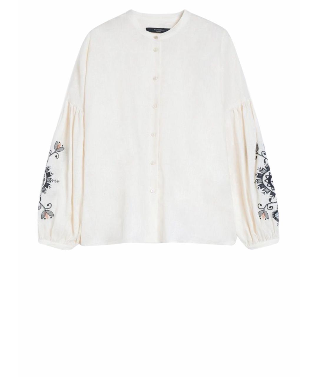 WEEKEND MAX MARA Бежевая льняная рубашка, фото 1