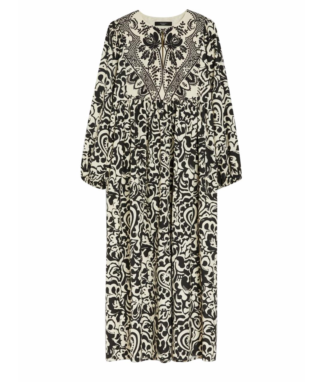 WEEKEND MAX MARA Черное хлопковое повседневное платье, фото 1