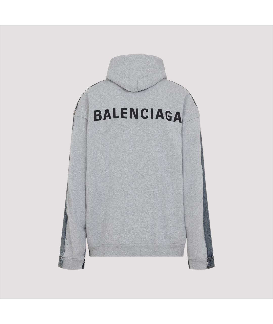 BALENCIAGA Серая деним куртка, фото 3