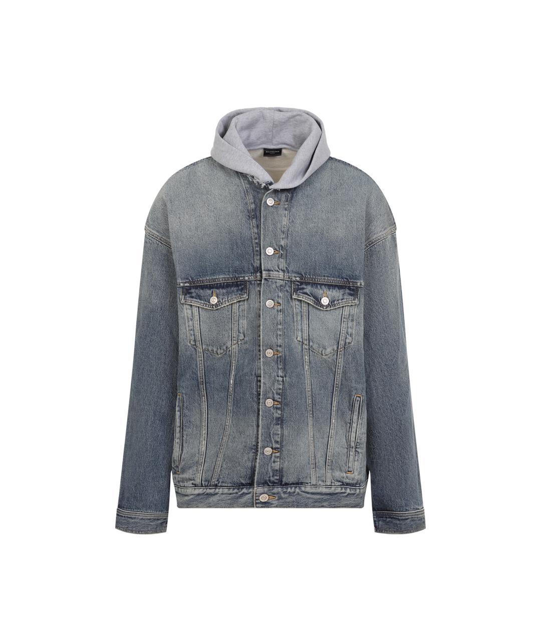 BALENCIAGA Серая деним куртка, фото 1