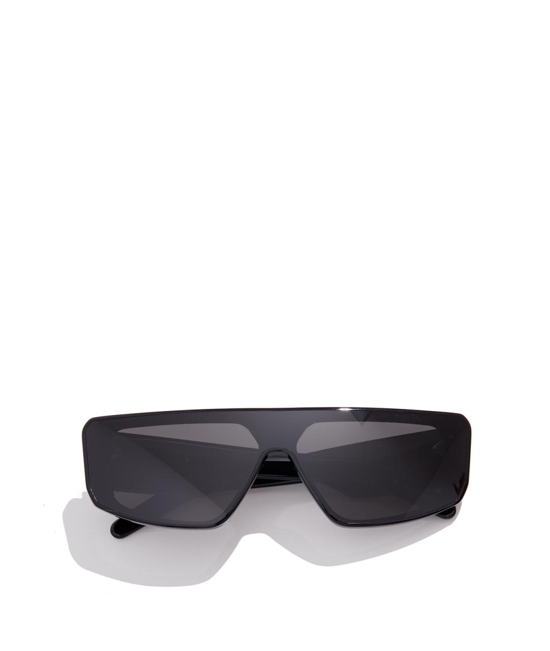 RICK OWENS Черные пластиковые солнцезащитные очки, фото 4