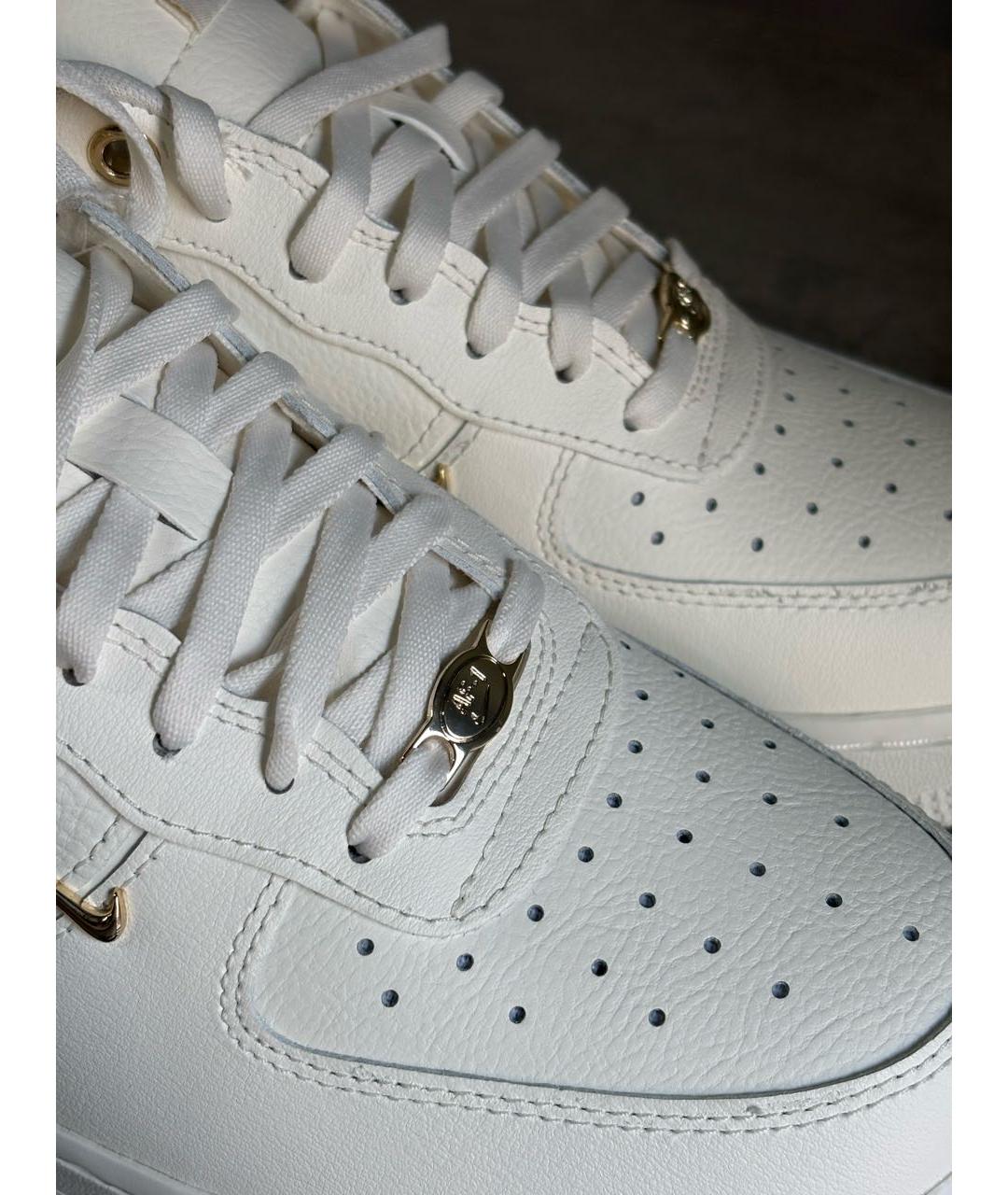 NIKE Белые кожаные кроссовки, фото 5