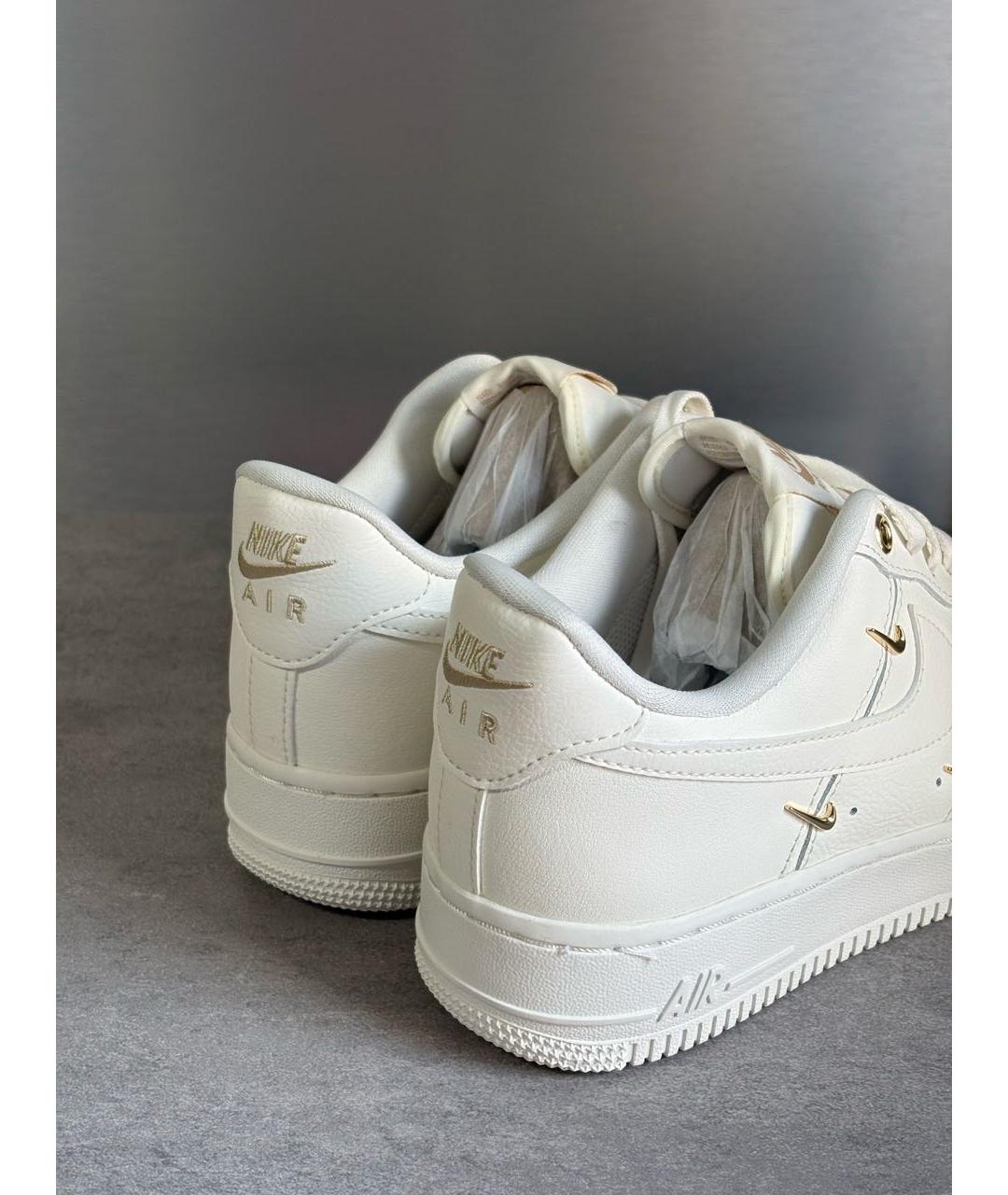 NIKE Белые кожаные кроссовки, фото 4