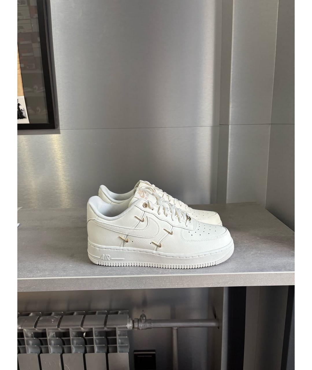 NIKE Белые кожаные кроссовки, фото 8