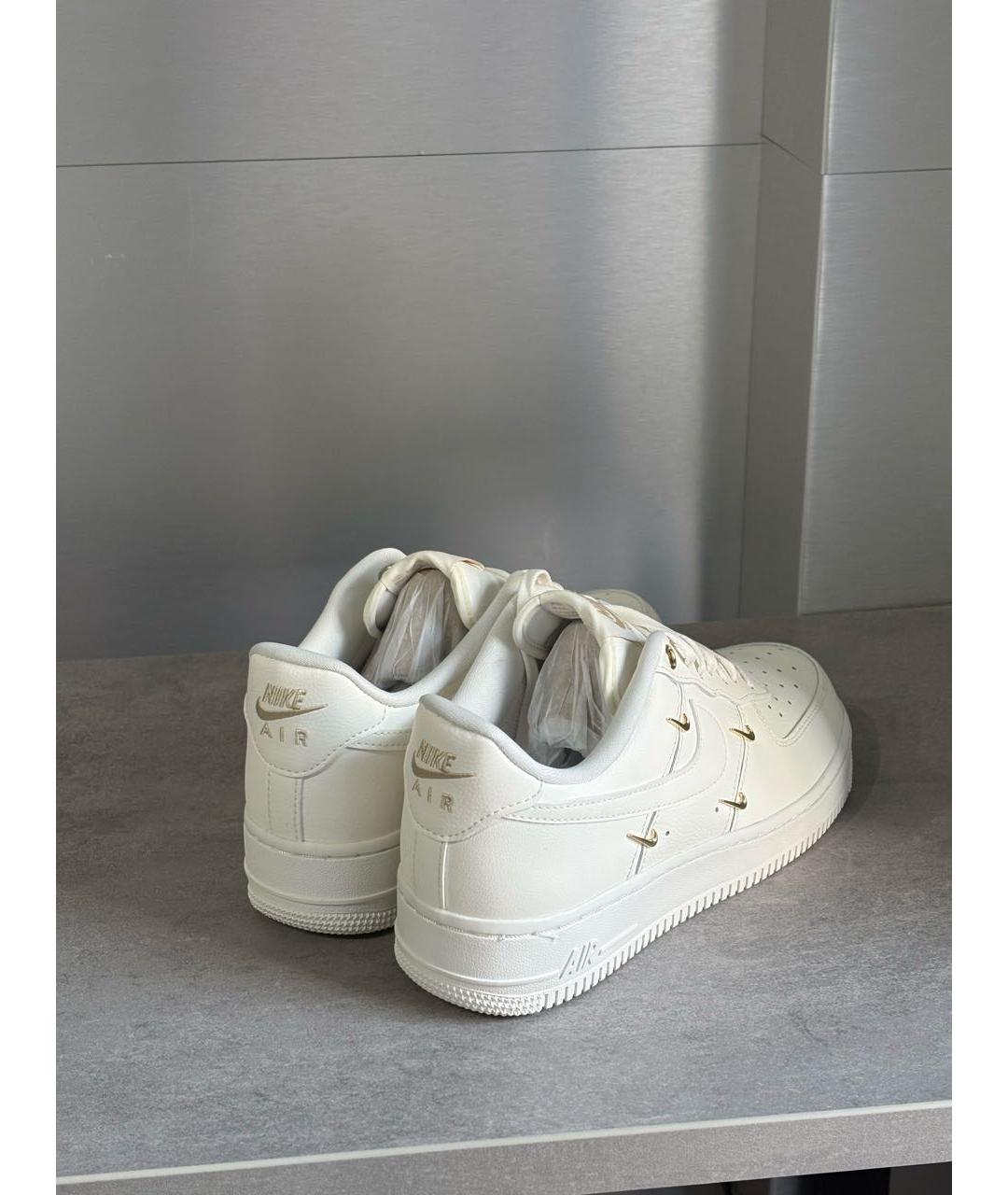 NIKE Белые кожаные кроссовки, фото 3
