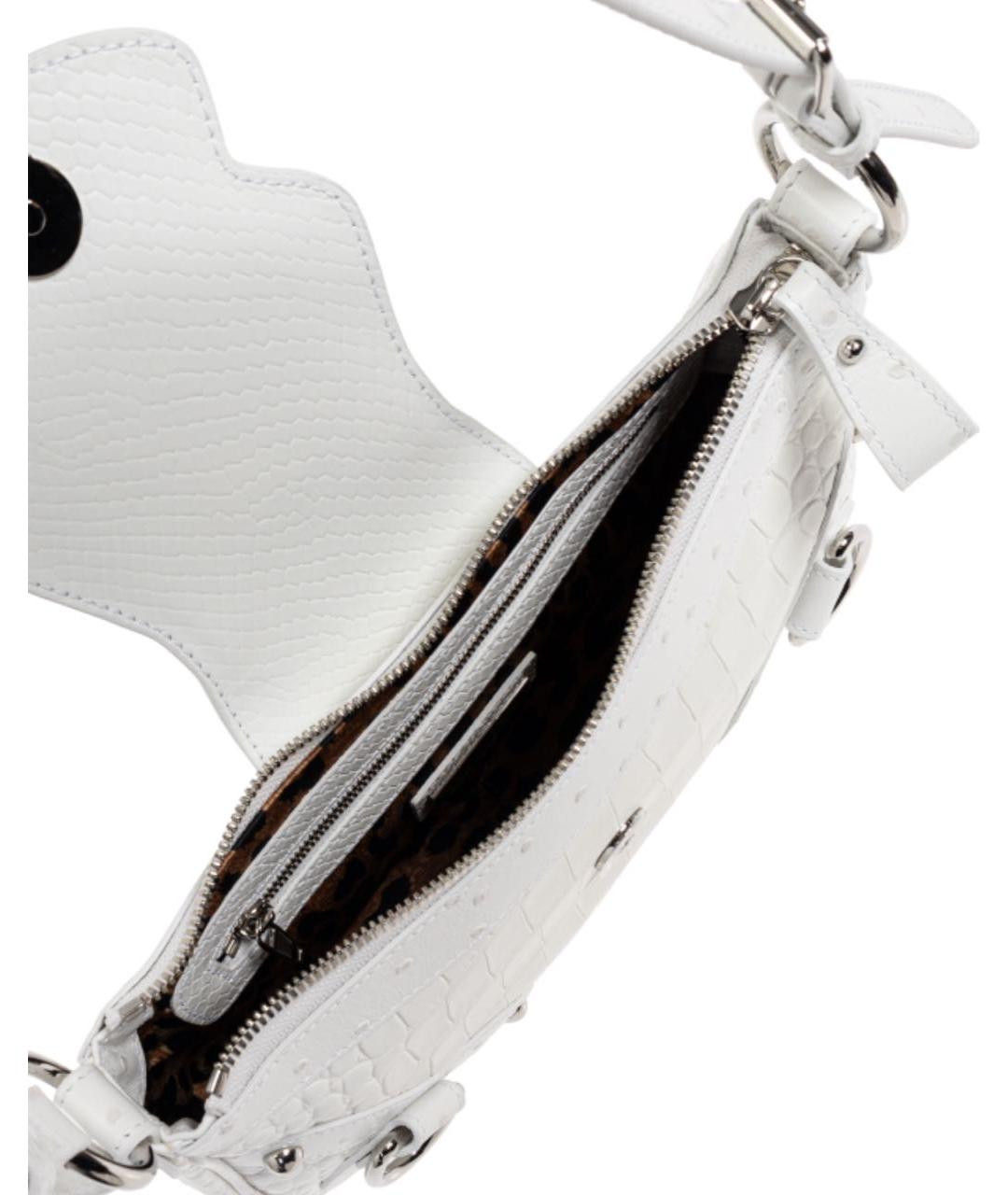 BALENCIAGA Белая кожаная сумка через плечо, фото 4