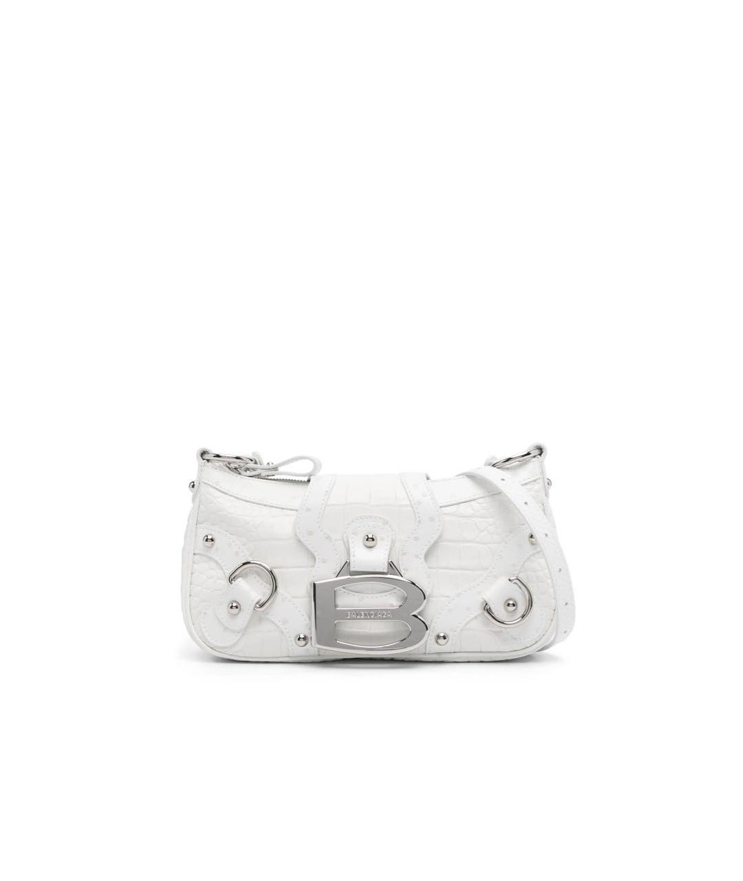 BALENCIAGA Белая кожаная сумка через плечо, фото 1