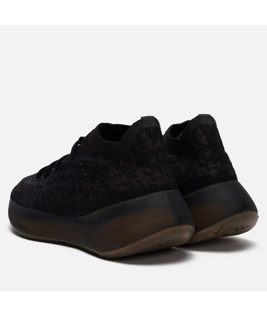ADIDAS YEEZY Черные текстильные низкие кроссовки / кеды, фото 4