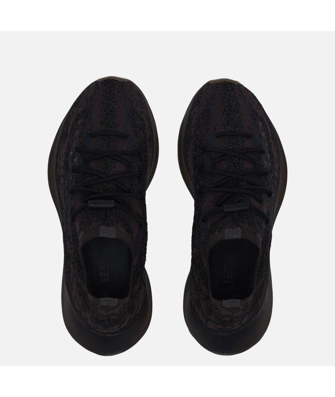 ADIDAS YEEZY Черные текстильные низкие кроссовки / кеды, фото 3
