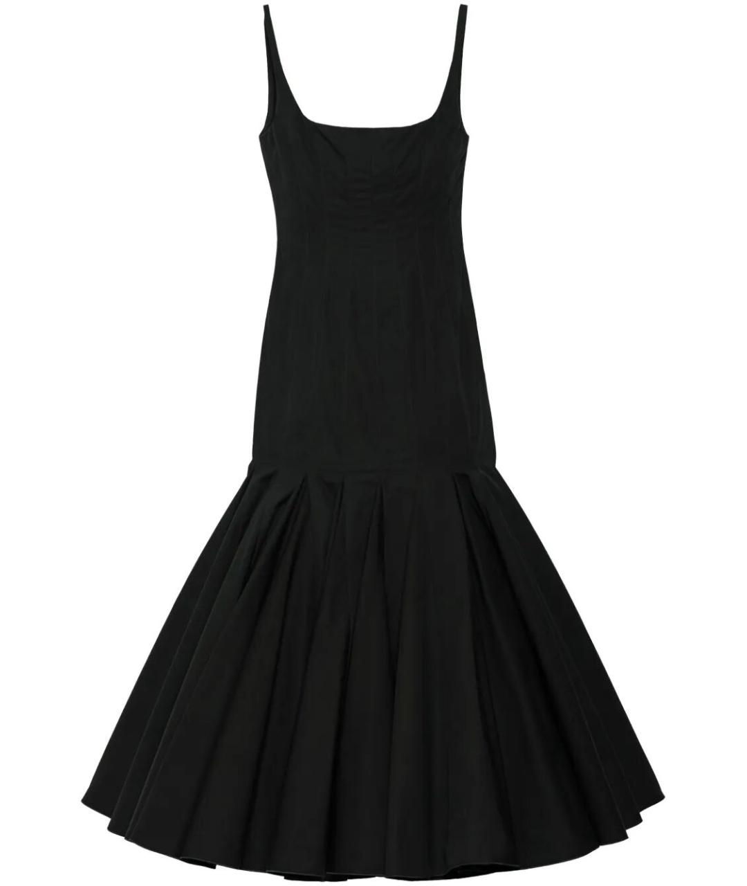 JACQUEMUS Черное хлопковое коктейльное платье, фото 1