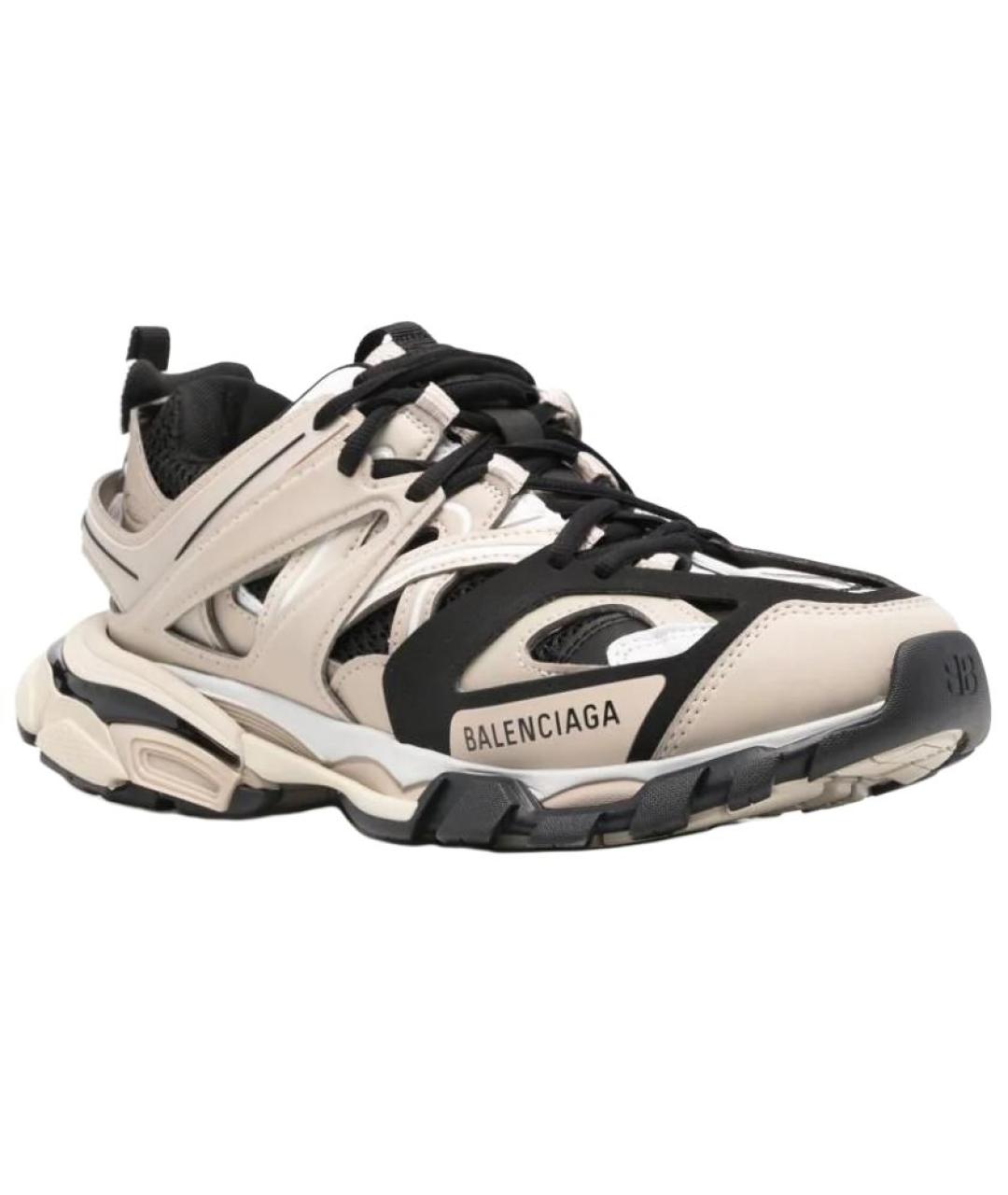 BALENCIAGA Бежевые низкие кроссовки / кеды, фото 3