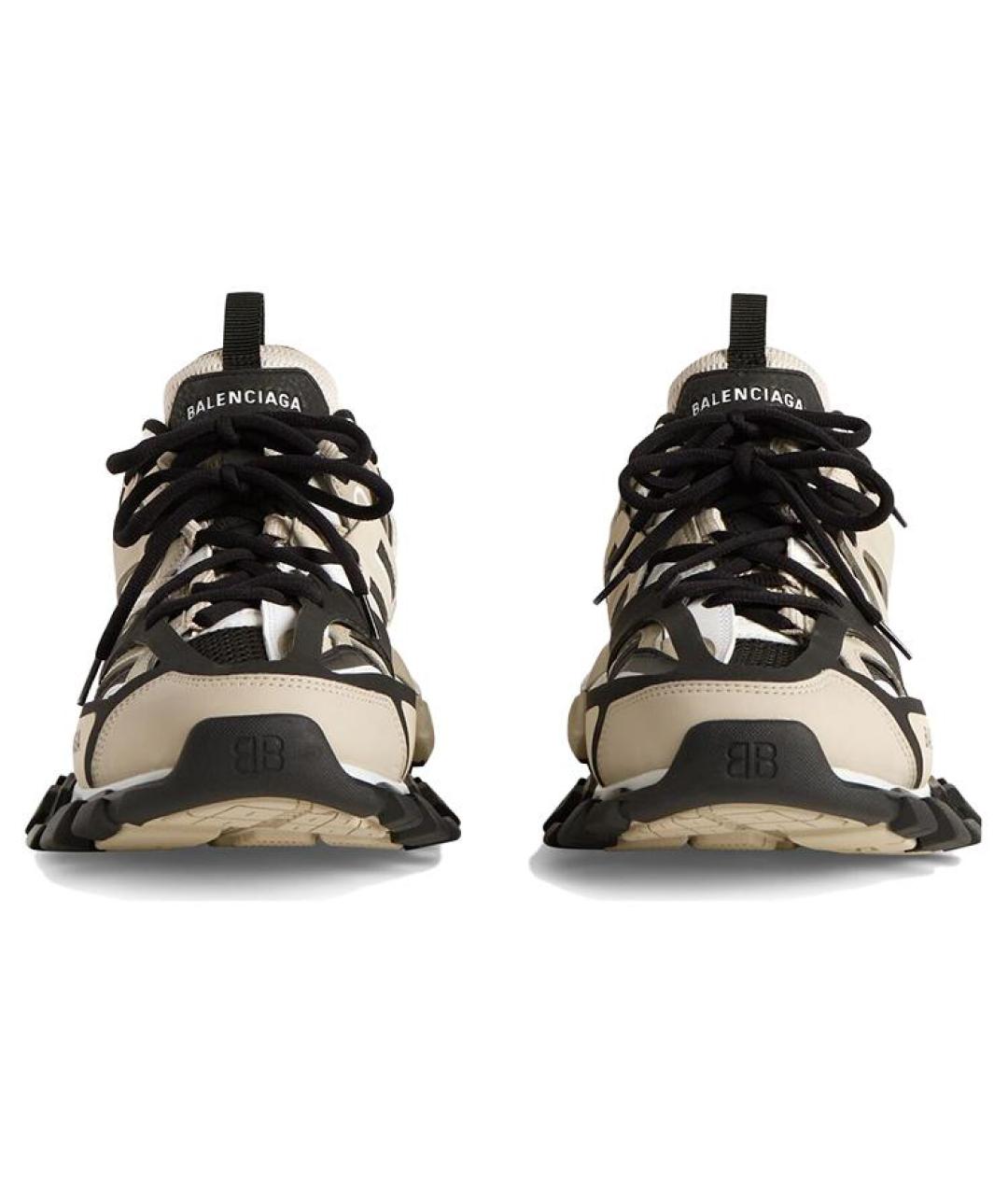 BALENCIAGA Бежевые низкие кроссовки / кеды, фото 5