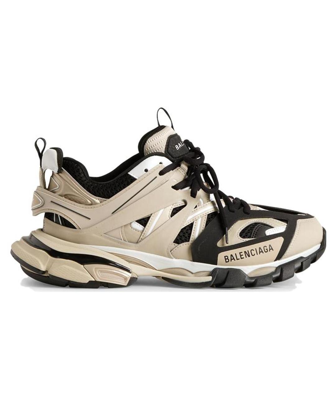 BALENCIAGA Бежевые низкие кроссовки / кеды, фото 1
