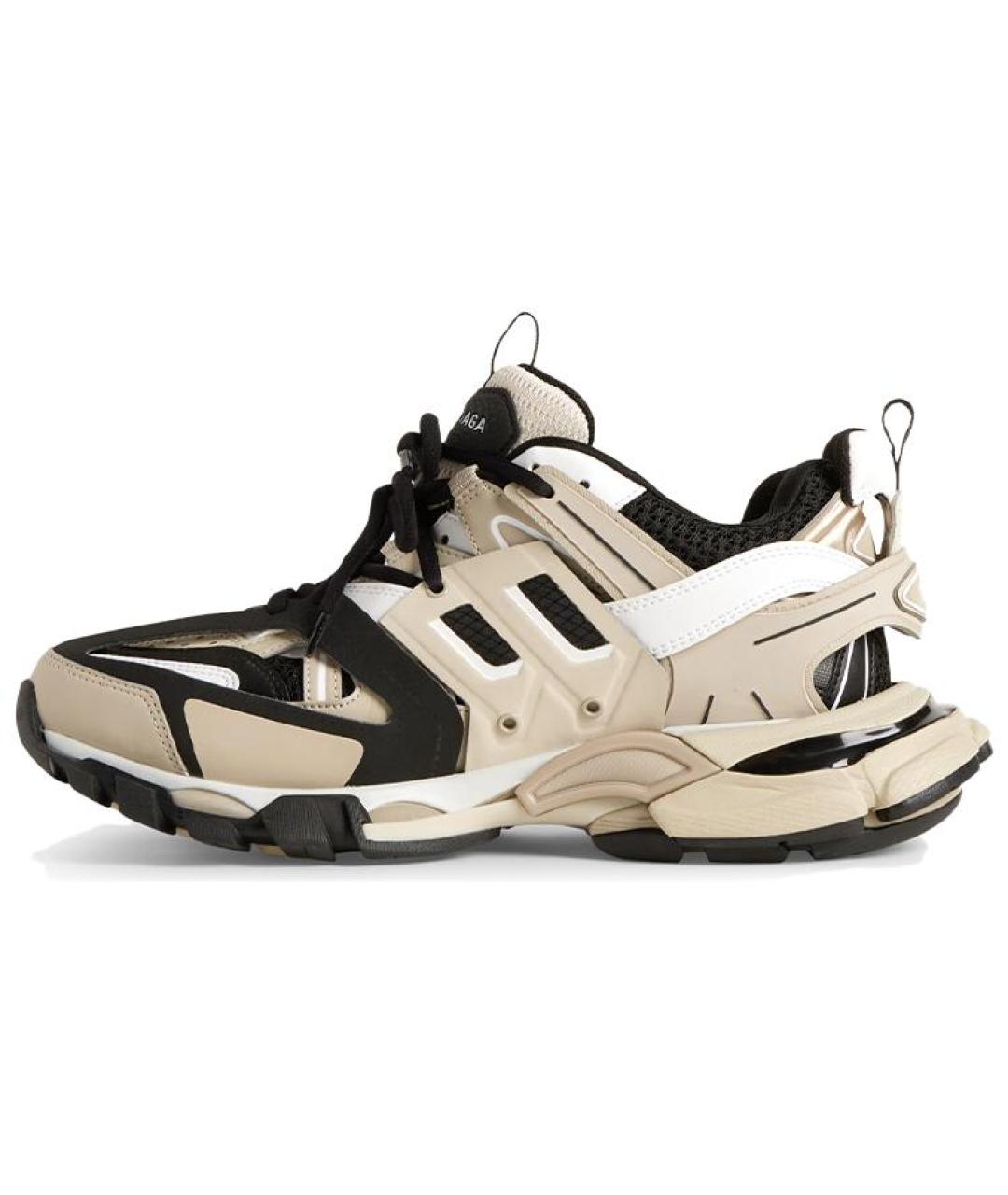 BALENCIAGA Бежевые низкие кроссовки / кеды, фото 2