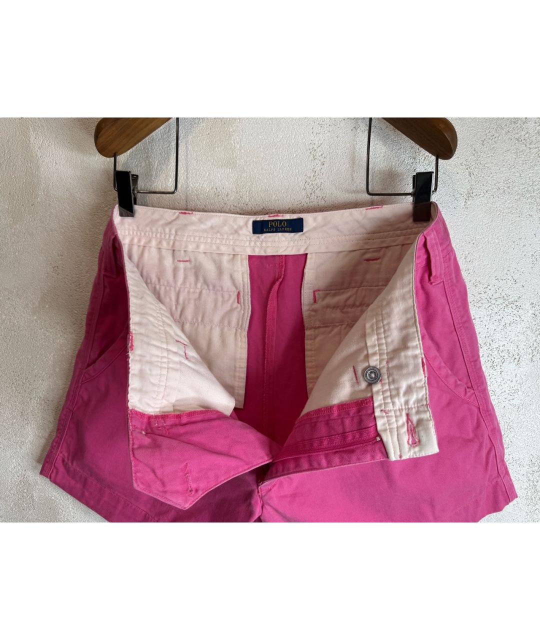 POLO RALPH LAUREN Розовые хлопковые шорты, фото 5
