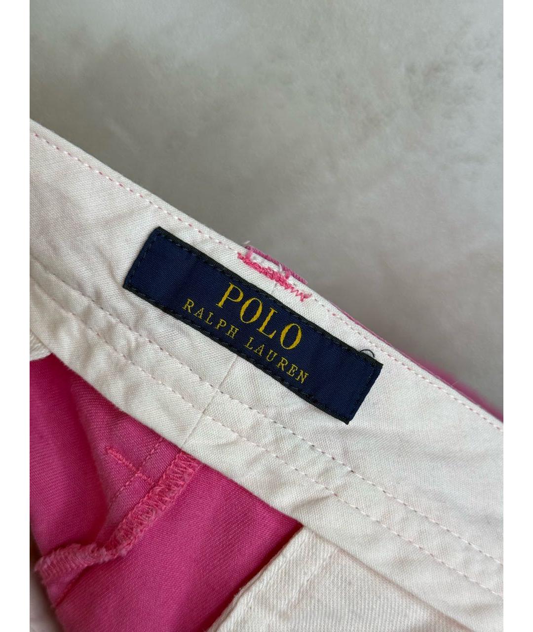 POLO RALPH LAUREN Розовые хлопковые шорты, фото 7