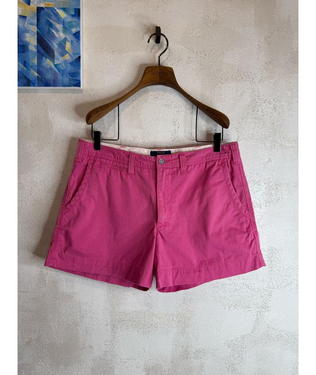 POLO RALPH LAUREN Розовые хлопковые шорты, фото 9