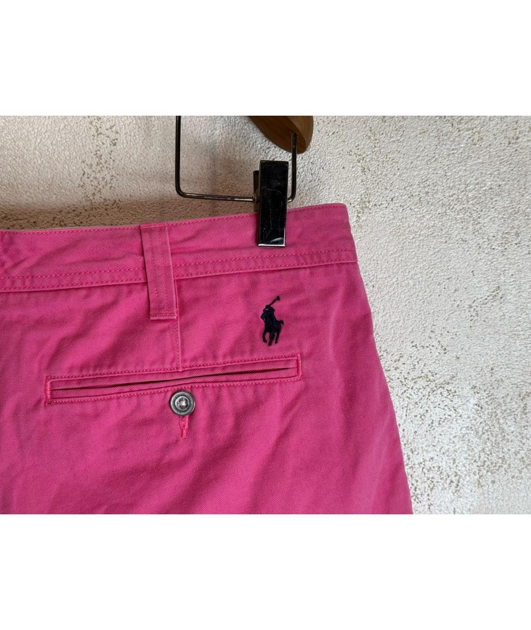 POLO RALPH LAUREN Розовые хлопковые шорты, фото 4