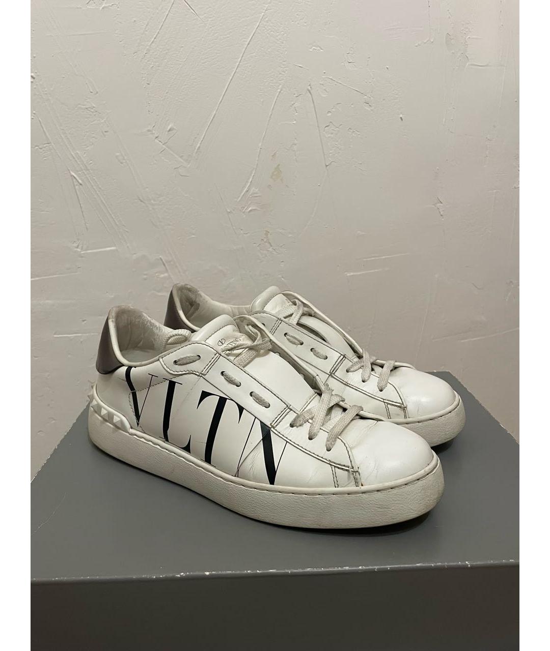 VALENTINO Белые кожаные кеды, фото 5