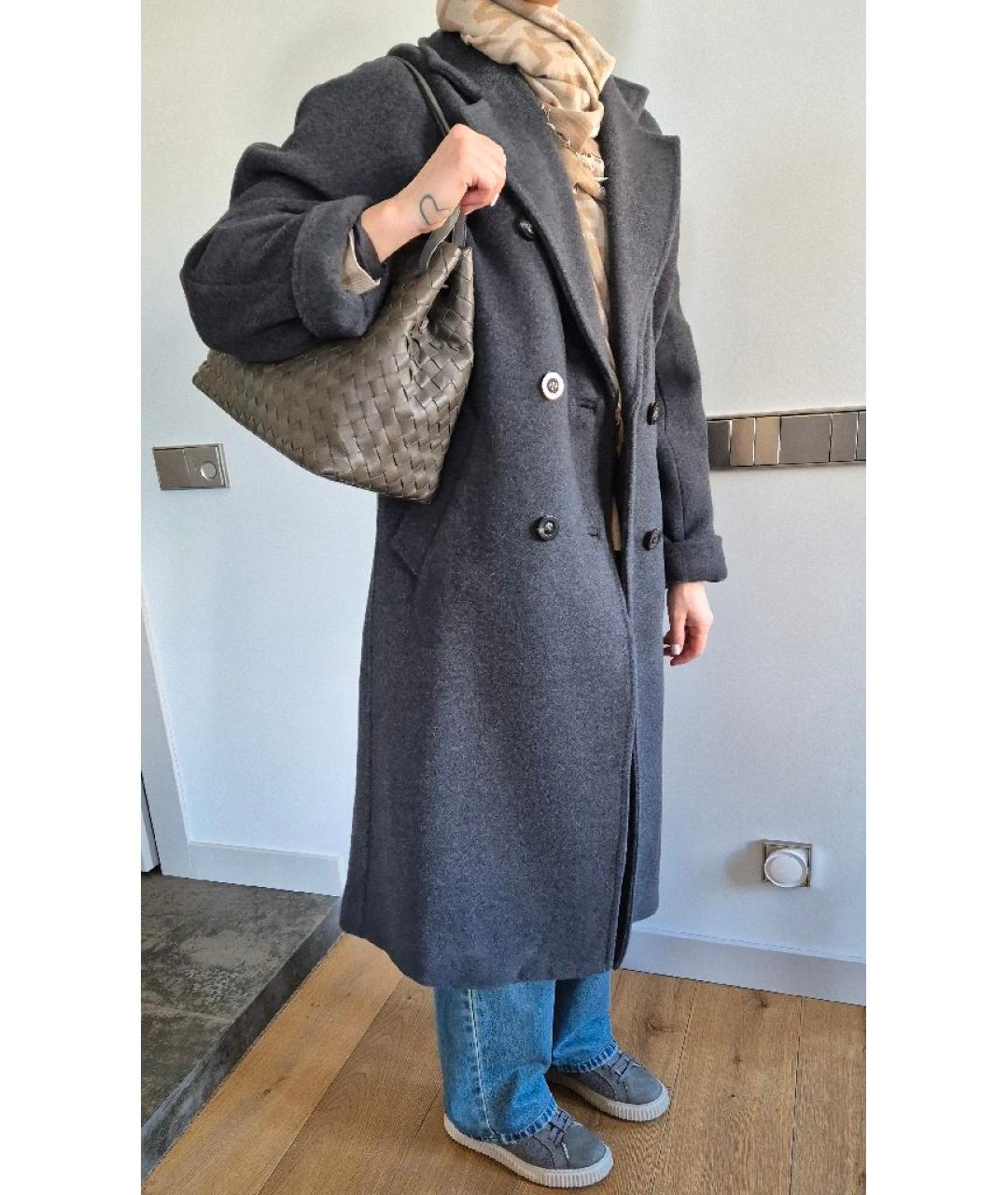 BOTTEGA VENETA Хаки кожаная сумка с короткими ручками, фото 9