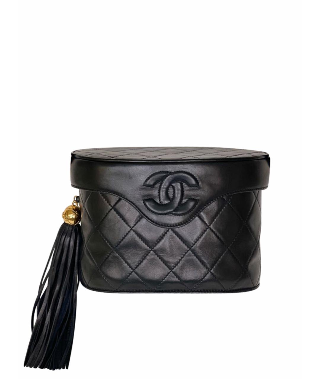 CHANEL Черная кожаная сумка через плечо, фото 1