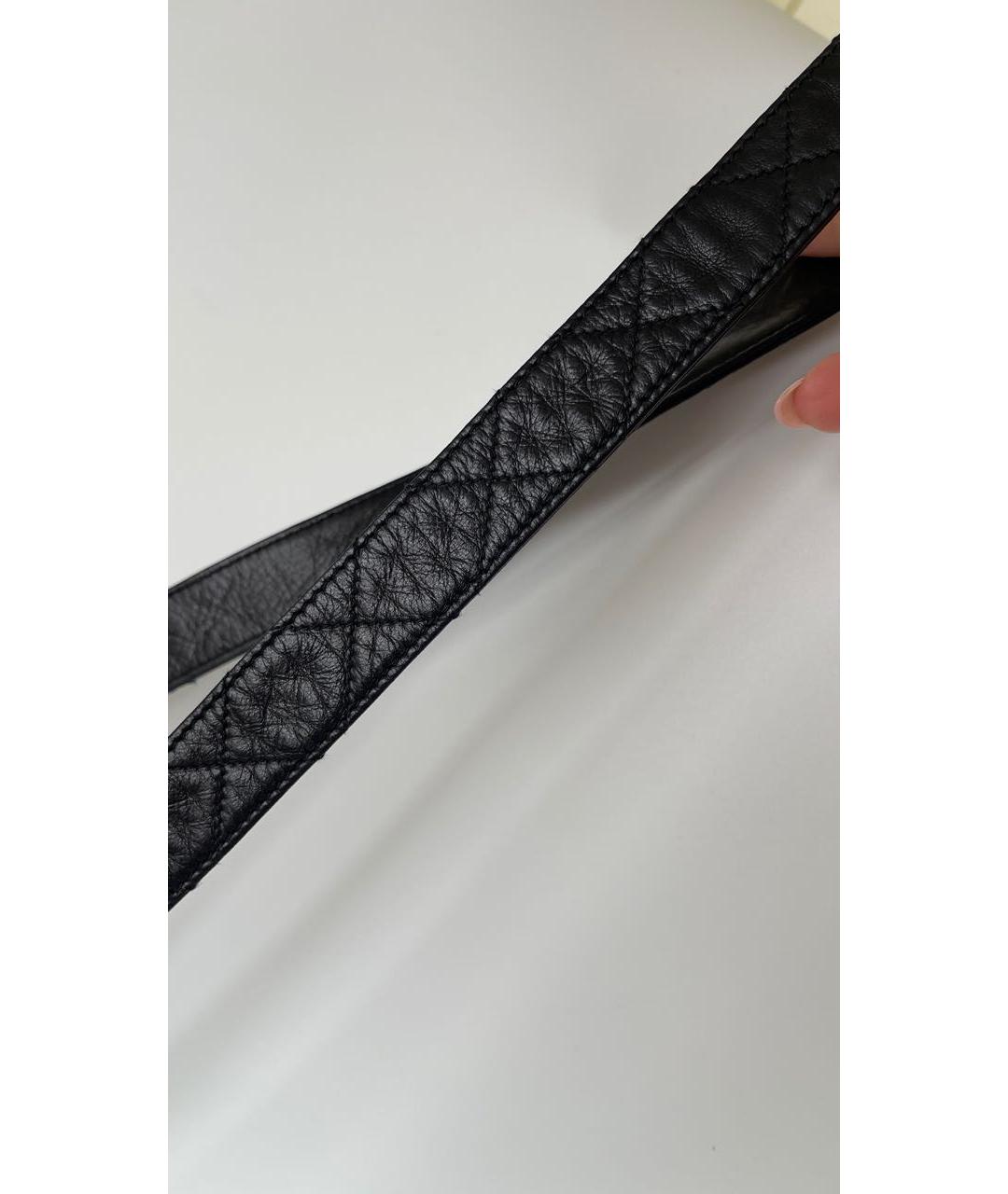 CHANEL Черная кожаная сумка через плечо, фото 6